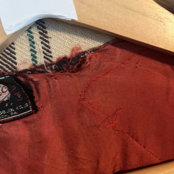 Vintage Woolrich full zip wool jacket awesome plaid lots of pockets M unisex - Picture 9 of 11